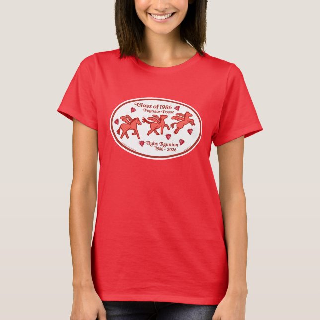 Pegasus Posse Ruby Återförening T Shirt (Framsida)