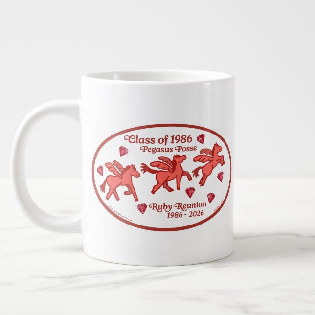 Pegasus Posse Ruby Återträff Jumbo Mugg (Vänster)