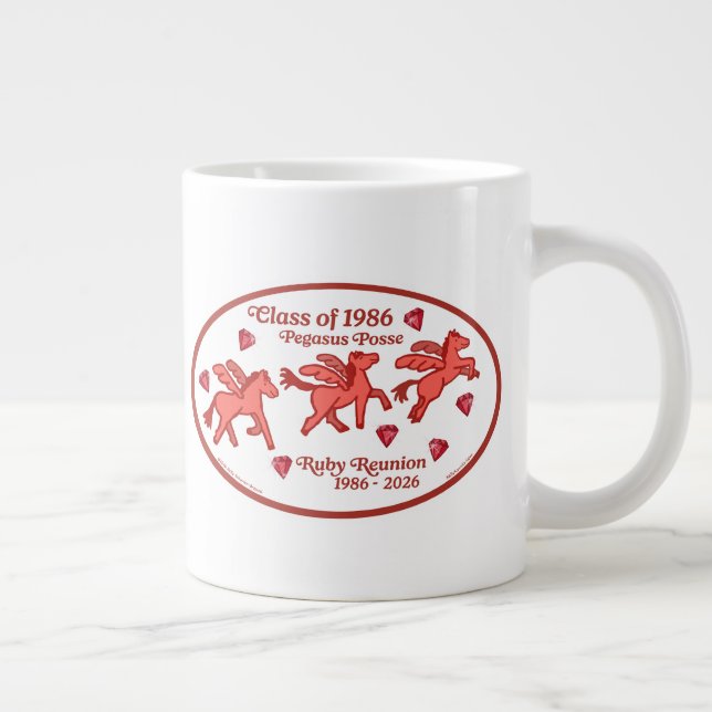 Pegasus Posse Ruby Återträff Jumbo Mugg (Höger)