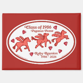 Pegasus Posse Ruby Återträff Magnet