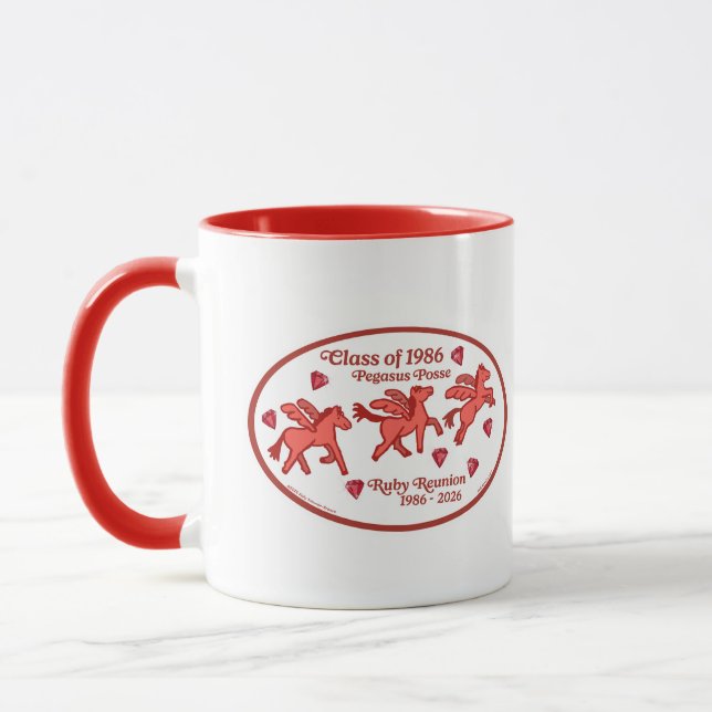 Pegasus Posse Ruby Återträff Mugg (Vänster)
