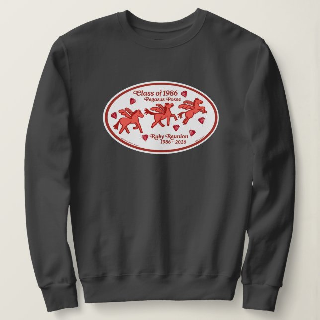 Pegasus Posse Ruby Återträff  T Shirt (Design framsida)