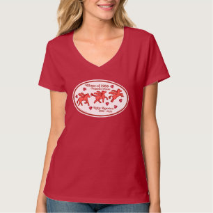 Pegasus Posse Ruby Återträff V-ringad T Shirt