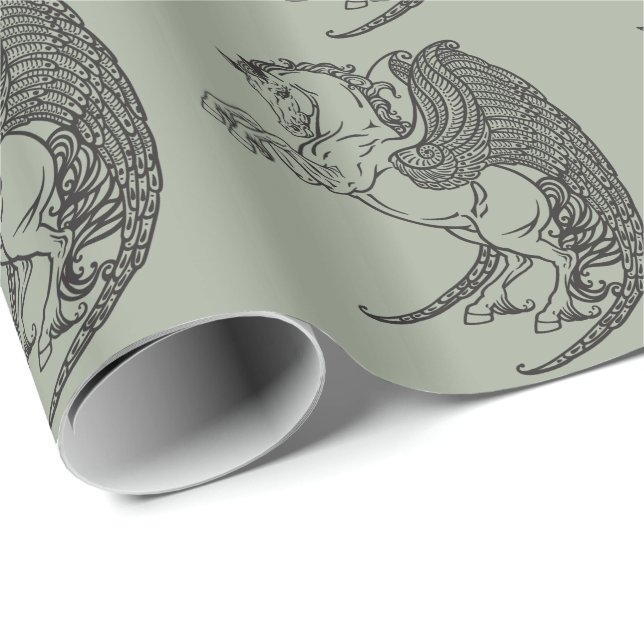 pegasus presentpapper (Rullad Hörn)