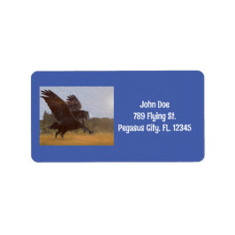 Pegasus-returadressetikett Adressetikett