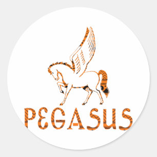 Pegasus Runt Klistermärke