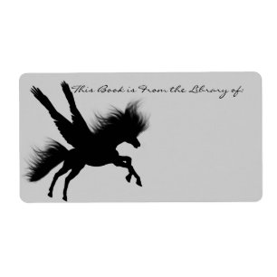 Pegasus Silhouette Bookplate Fraktsedel