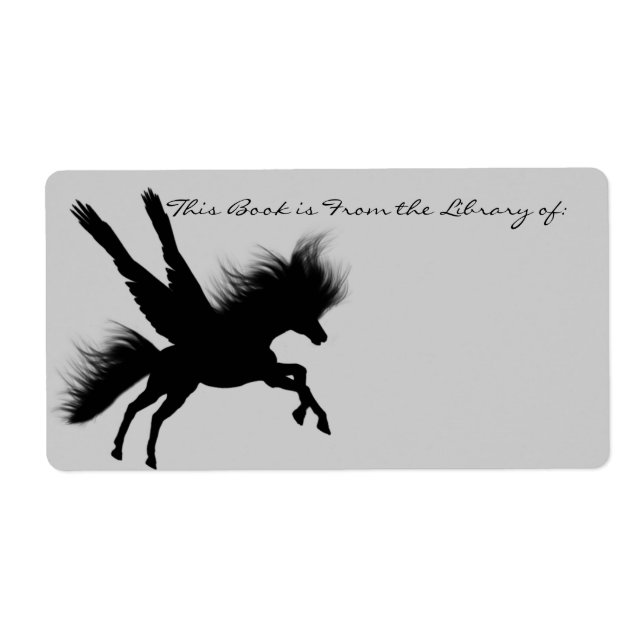 Pegasus Silhouette Bookplate Fraktsedel (Framsidan)