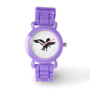 Pegasus silhuette - Välj bakgrund färg Armbandsur