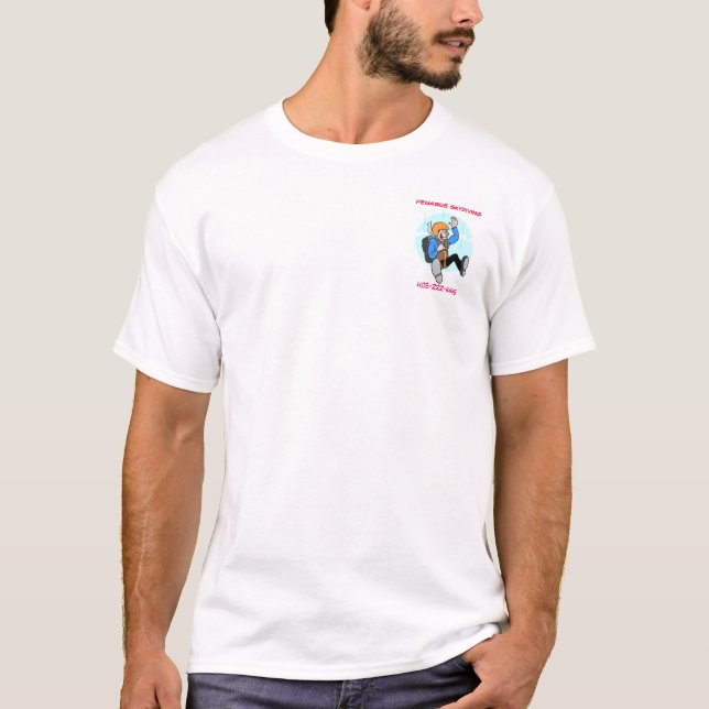 Pegasus Skydiving Tee Shirt (Framsida)
