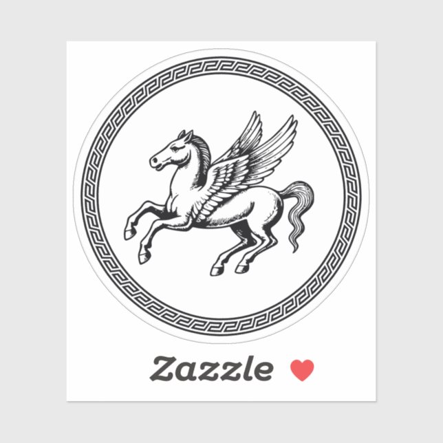 Pegasus specialskuren vinyldekal klistermärken (Ark)