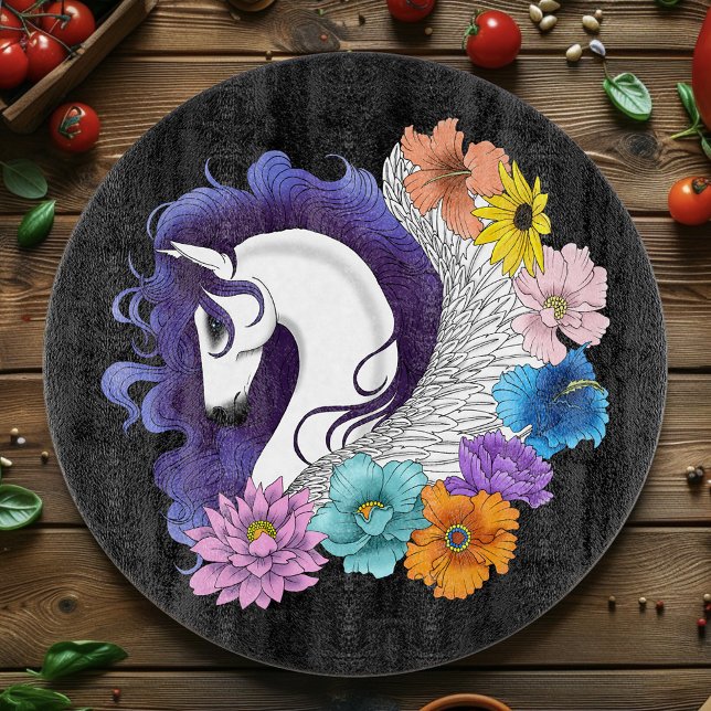 Pegasus Svart Blommig (Skapare uppladdad)