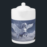 Pegasus under flygning<br><div class="desc">Pegasus på flykt mot en grumlig himlar. 100 % anpassning. Klicka på knappen CUSTOMIZE om du vill lägga till,  flytta,  ta bort,  ändra storlek på eller ändra något av typsnitten eller bilderna.</div>