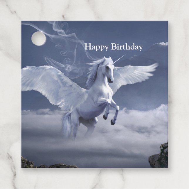 Pegasus under flygning gåvor etiketter (Framsida)