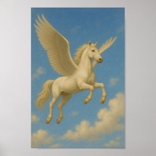 Pegasus under flygning - Legends Skybundet själ Poster