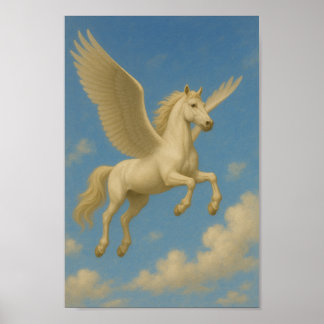 Pegasus under flygning - Legends Skybundet själ Poster