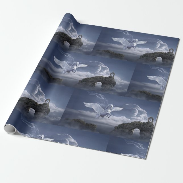 Pegasus under flygning presentpapper (Utrullad)