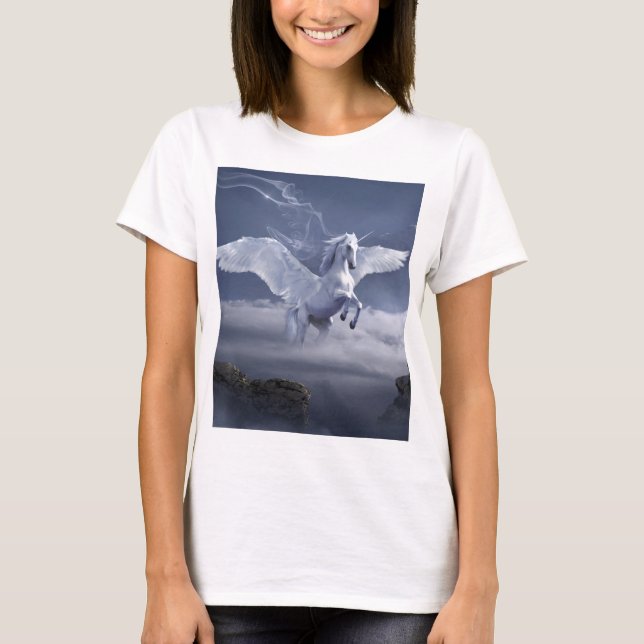Pegasus under flygning t shirt (Framsida)