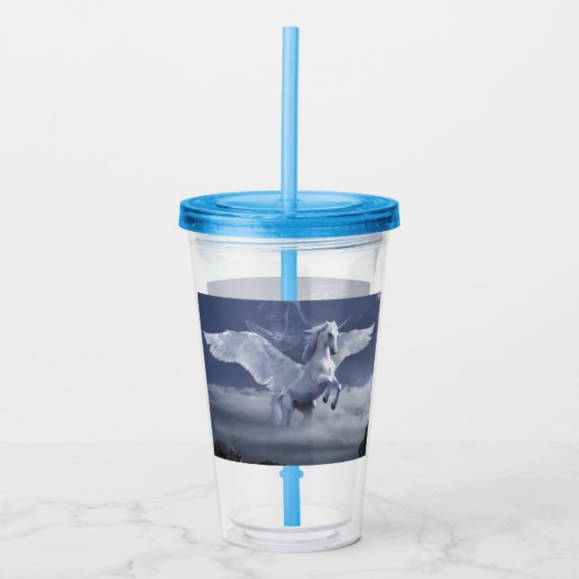 Pegasus under flygning take away mugg (Framsida)