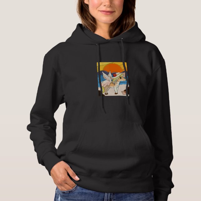 Pegasus vid stranden t shirt (Framsida)