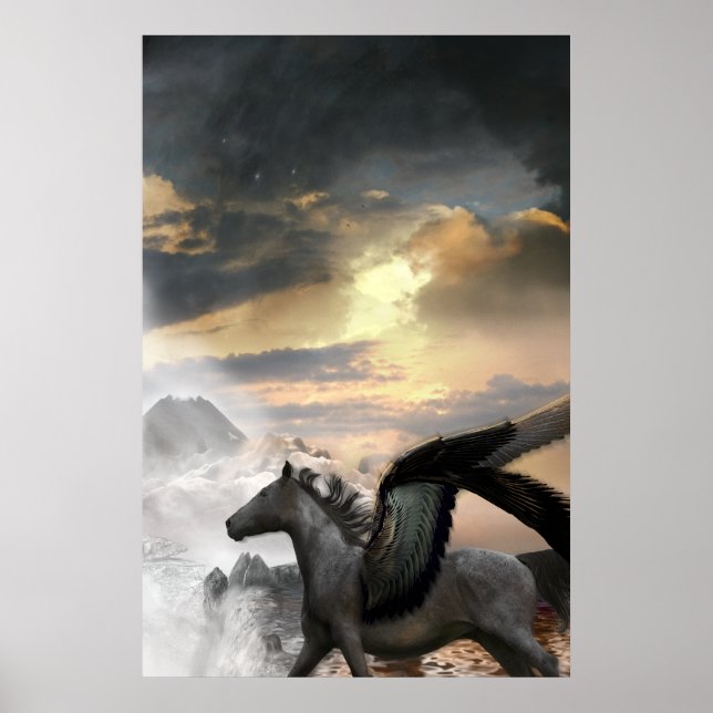 Pegasus Vild Flyer Poster (Framsidan)