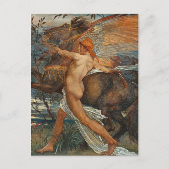 Pegasus | Walter Crane Vykort (Framsida)