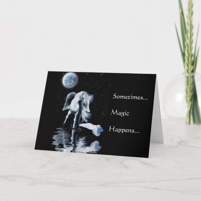 PEGASUS & WHITE RAVEN-samling Helgkort (Framsida)