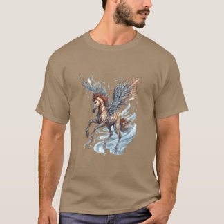 Pegasus Winged Horse Mythology Fantasy Art T Shirt