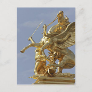 Pegasusstaty vid Pont Alexander III-bron Vykort
