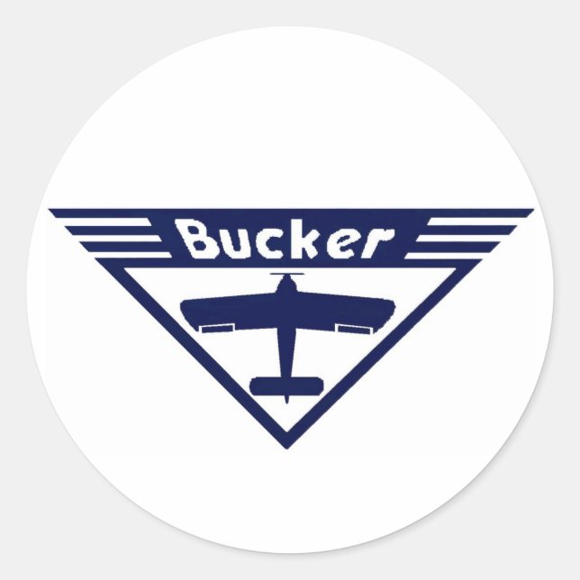 Pegatina BUCKER Runt Klistermärke (Framsida)
