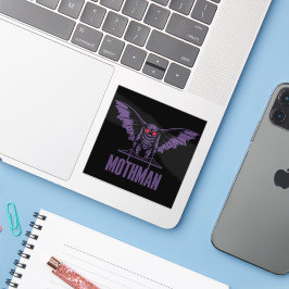 Pegatina de vinilo con forma personalizada mothman klistermärken