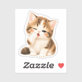 Pegatina Gatito Kawaii Adorable Klistermärken