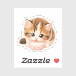 Pegatina Gatito Kawaii Adorable Klistermärken