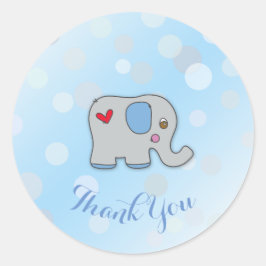 Pegatina - Gracias - Elefante Bebé Runt Klistermärke