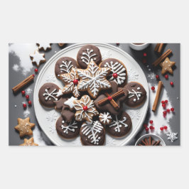 Pegatina navidad 1 - 001 rektangulärt klistermärke