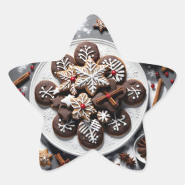 Pegatina navidad 1 - 001 stjärnformat klistermärke