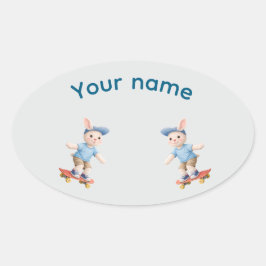 Pegatina Ovalada Sweet Collection Ovalt Klistermärke