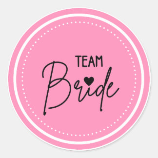 Pegatina para despedida de soltera Team Bride Runt Klistermärke