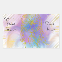 Pegatina puedes hacerlo rektangulärt klistermärke