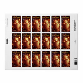 pegatinas de Navidad  Adressetikett