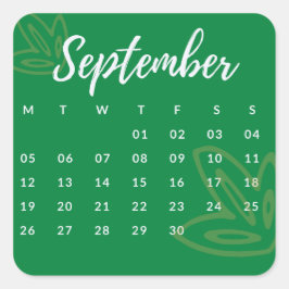 Pegatinas mes del año - September (S'G) *2022 Fyrkantigt Klistermärke