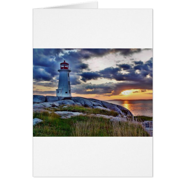 Peggies Cove Nova Scotia Kanada Hälsningskort (Framsidan)