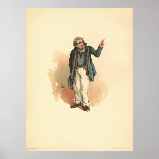 Peggotty av Kyd - Dickens' David Copperfield Poster (Framsidan)
