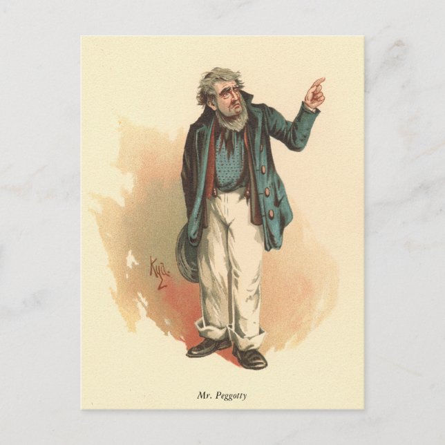 Peggotty av Kyd - Dickens' David Copperfield Vykort (Framsida)