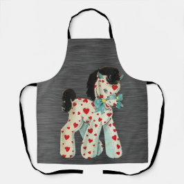 Peggy Ann All Over Grått med Pony Kitchen Apron