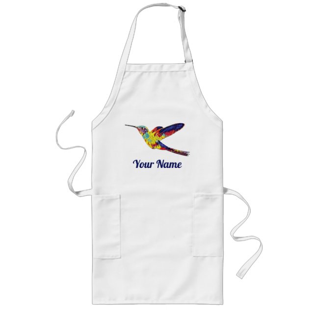 Peggy Ann Bird Collection-Peggy Hummingbird Apron Långt Förkläde (Framsidan)