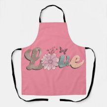 Peggy Ann Rosa Kärlek Kitchen Apron