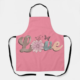 Peggy Ann Rosa Kärlek Kitchen Apron