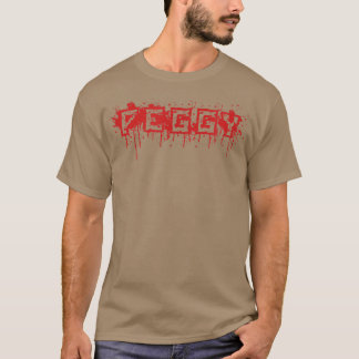 Peggy First Namn Halloween Costume Personlig T Shirt