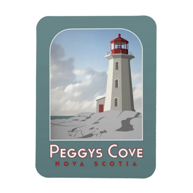 Peggy's Cove Deco Magnet (Vertikal)